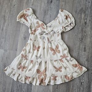 American Eagle By Payless Butterfly Print Mini Dress